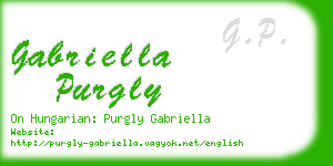 gabriella purgly business card